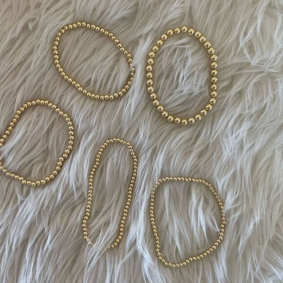 Gold beaded bracelets - Picture 9 of 9